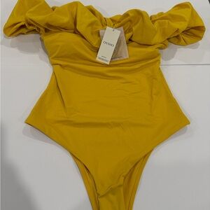 Oysho Bathing Suit Yellow